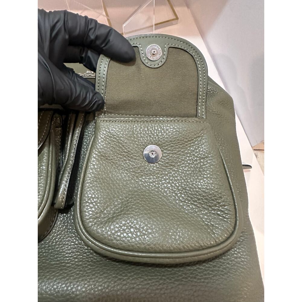 Coach Pennie Backpack 6145 Surplus Olive Green Pebbled Leather Original Tag - Picture 15 of 16